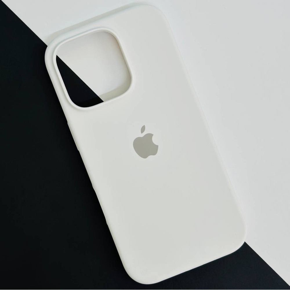 Silicone Case Full Protective (AA) для iPhone 16 Pro Max (White)-0